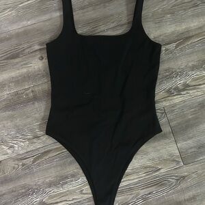 Forever 21 Black Scoop Neck Bodysuit